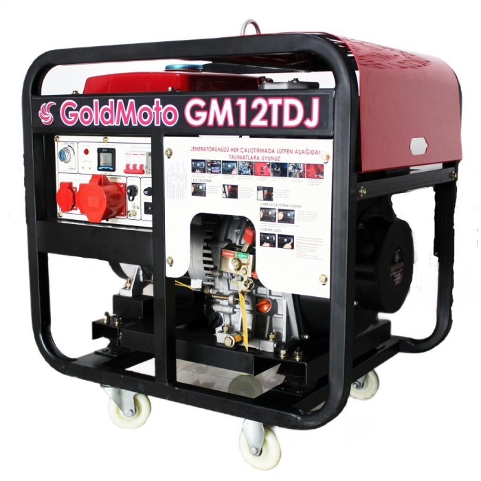 GoldMoto GM12TDJ Dizel Marşlı Jeneratör 12 KW Trifaze