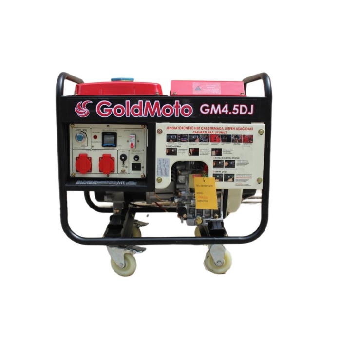 GoldMoto GM4.5DJ Dizel Marşlı Jeneratör 4.5 KW Monofaze