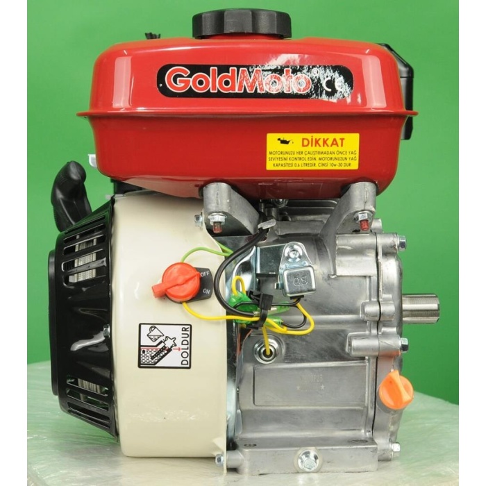 GoldMoto GM200F25 Benzinli Motor 6.5 Hp Krank Mili Frezeli 25mm