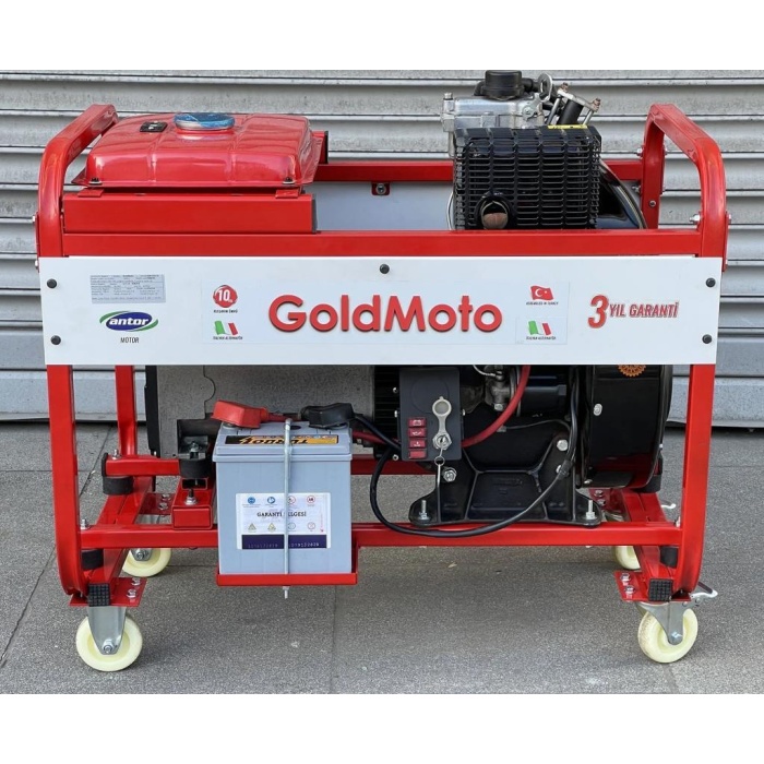 GoldMoto GM12TDJYA Dizel Jeneratör 12 kVA Trifaze Marşlı