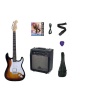 Strauss ESH-211 SB ELEKTRO GİTAR HSS - SUNBURST SET(ANFİ-SOFTCASE-ASKI-TEL-KABLO-PENA)