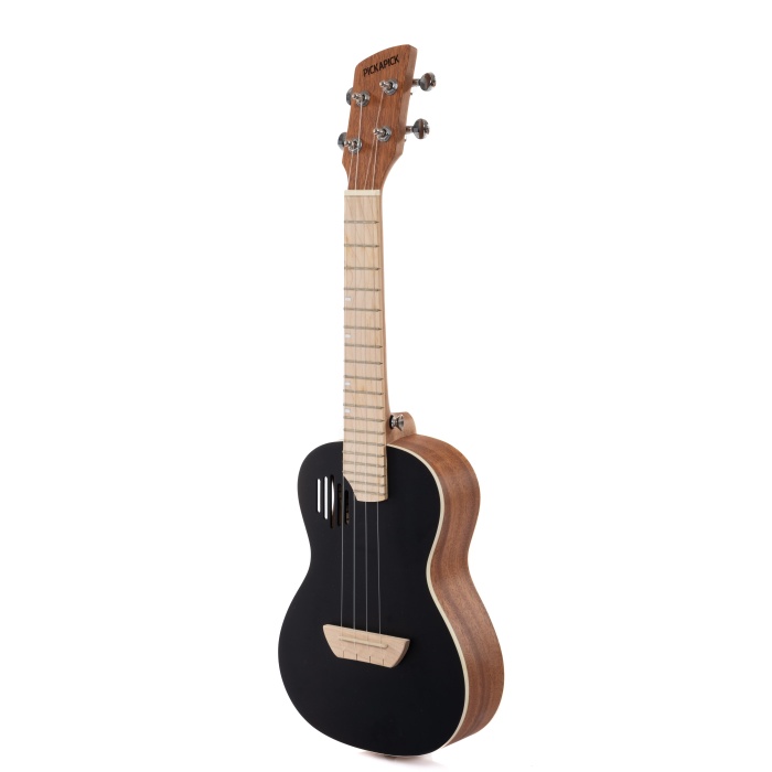 PICKAPICK PICK-24BK CONCERT UKULELE SİYAH SET (KILIF-ASKI-METHOD-PENA HEDİYELİ)