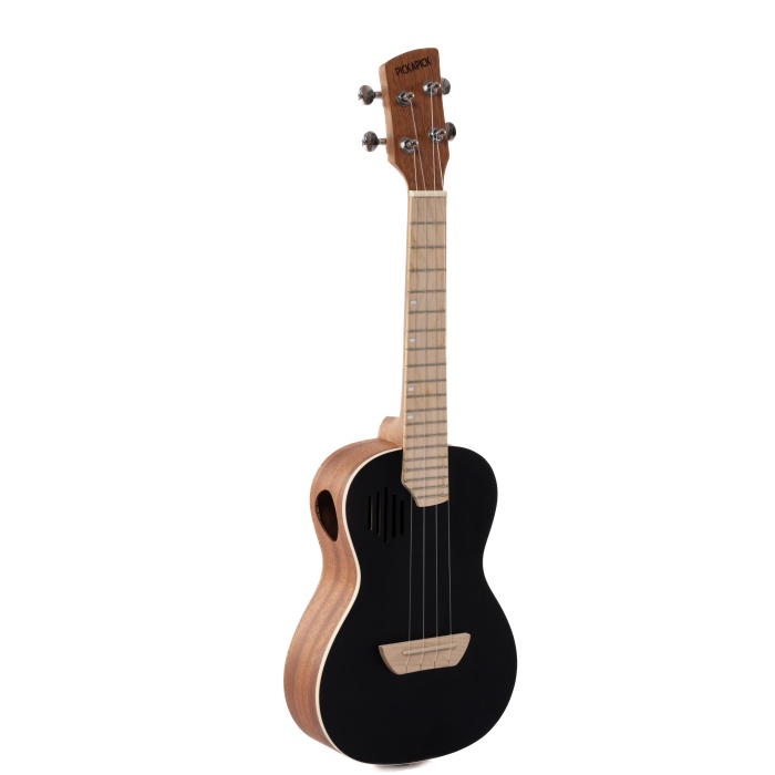 PICKAPICK PICK-24BK CONCERT UKULELE SİYAH SET (KILIF-ASKI-METHOD-PENA HEDİYELİ)