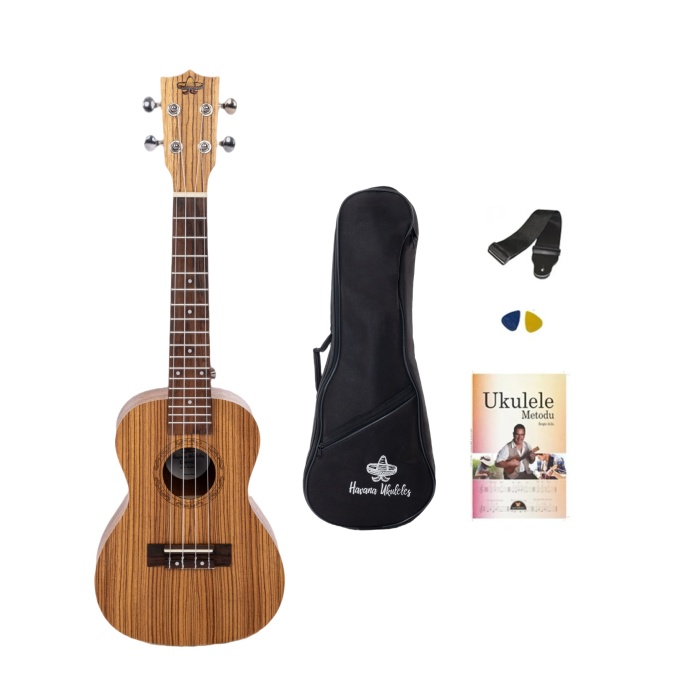 HAVANA HKC-UK24 CONCERT UKULELE SET (SOFTCASE-ASKI-METHOD-PENA HEDİYELİ)