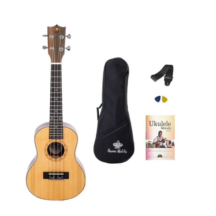 HAVANA HKC-YM24 CONCERT UKULELE SET (SOFTCASE-ASKI-METHOD-PENA HEDİYELİ)