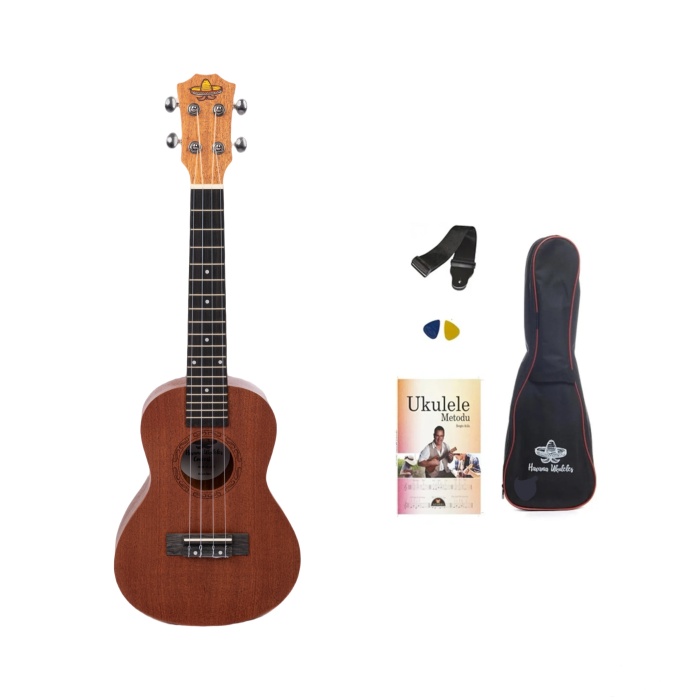 HAVANA HK-134NT MAUN CONCERT UKULELE - NATUREL SET(KILIF-ASKI-METHOD-PENA HEDİYELİ)