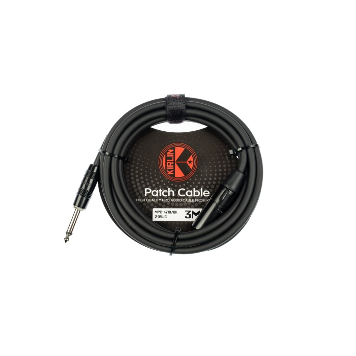 Kirlin Cable MPC-471PB 3 MT XLR-Erkek Jak Enstrüman Kablosu