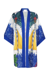 Mavi Baskı Kimono