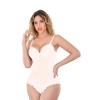 Motifli Kaplı Transparan Dantel Kadın Bodysuit