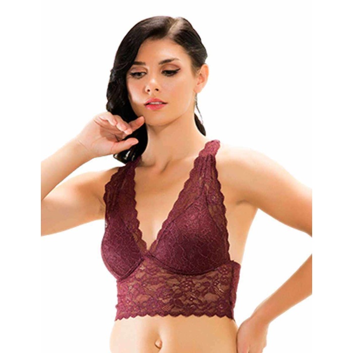 Şahinler Kaplı Bralet Sütyen Bordo MB13100-U