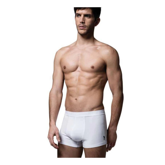 Us Assn 80173 3 Lü Erkek Boxer Beyaz