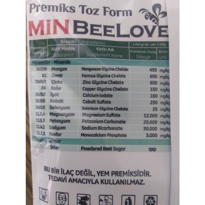 Min Bee Love - Arı Vitamini, Besini