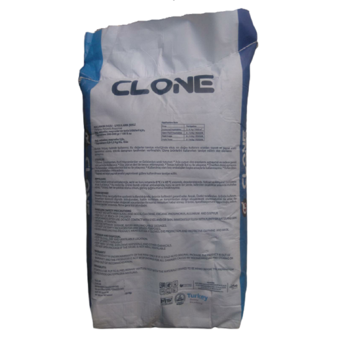 Clone BM 11-11-11 + (11 SO3) +ME Gübre (25 kg) Azot Fosfor ve kükürt içerir