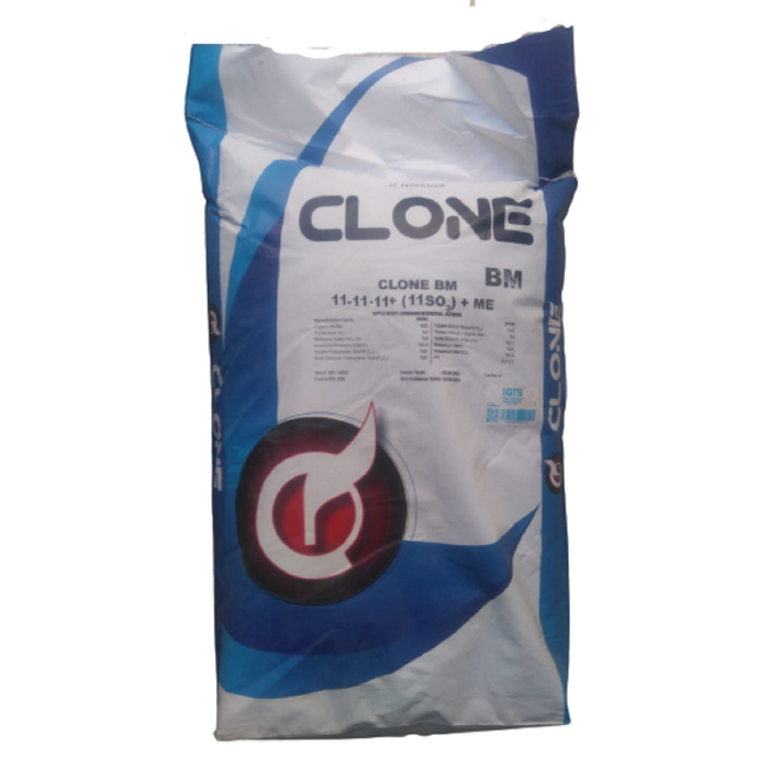 Clone BM 11-11-11 + (11 SO3) +ME Gübre (25 kg) Azot Fosfor ve kükürt içerir