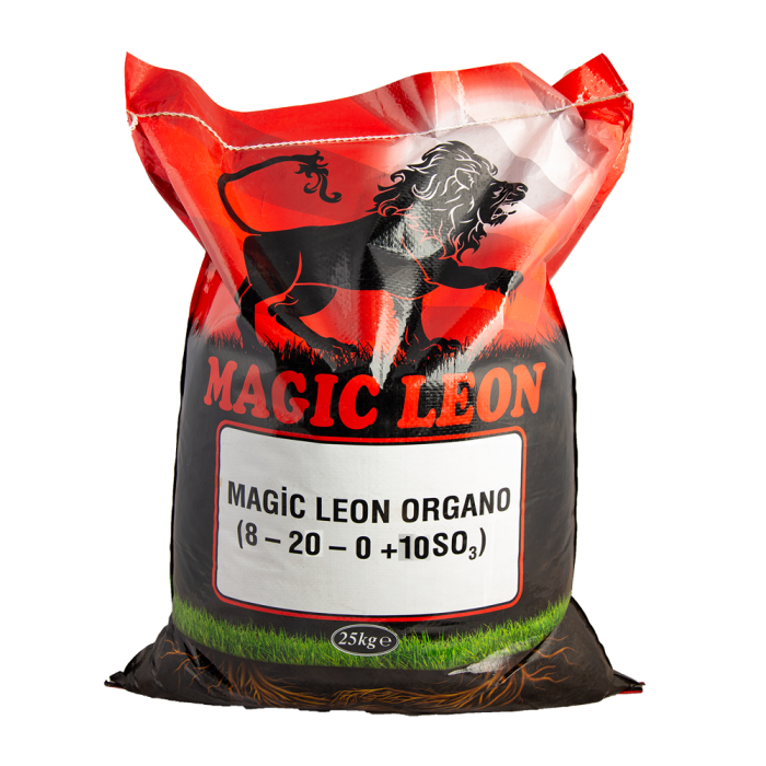 Organiksa Magic Leon 8-20-0+ 10 SO3 - 4x25 Kg Toplam 100 Kg