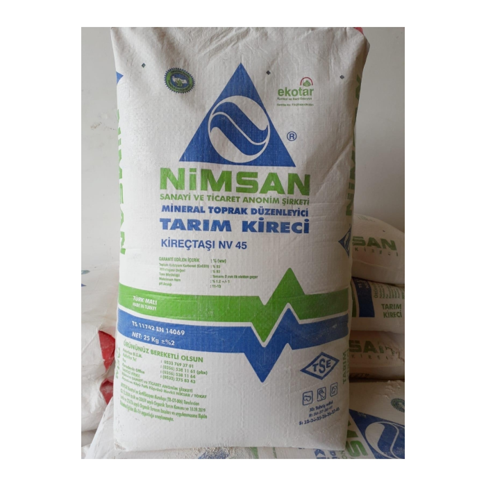 10 Torba Tarım Kireci Toz Kireç 10 X 25 Kg Toplam 250 Kg