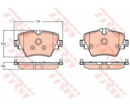 BMW MINI E89 F39 F40 F44 F45 F46 F48 F54 F60 G01 G02 G20 G21 G29 G30 G31 Ön Fren Balatası GDB2098