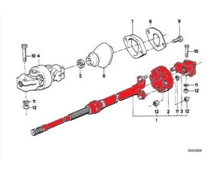 BMW E30 Airbagli Direksiyon Mafsalı 32311156841