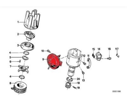 BMW E30 M10 Distribütör Diyaframı 12111277244