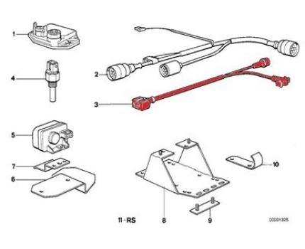 BMW E30 M10 Distribütör Kablosu 12141714000