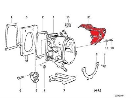 BMW E30 E36 M42 Gaz Kelebeği Tutucusu 13541727147