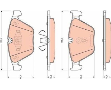 BMW E84 E90 E91 E92 E93 Ön Fren Balatası GDB1729