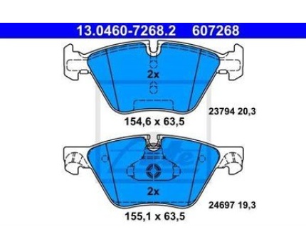 BMW F10 F11 Ön Fren Balatası 13046072682