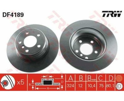 BMW E53 Arka Fren Diski Takım DF4189