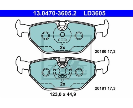 BMW E36 E46 E85 E86 Arka Fren Balatası Seramik 13047036052