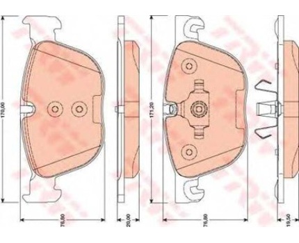 BMW X5 E70 F15 X6 E71 F16 Ön Fren Balatası GDB1726