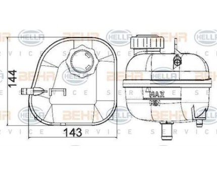 MINI R52 R53 CooperS Radyatör Su Deposu 8MA376737184