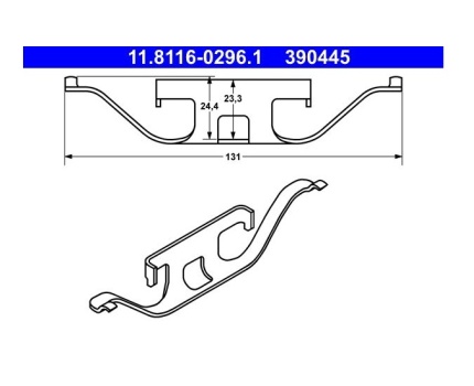 BMW E46 E53 E60 E61 E63 E64 E65 E66 E82 E83 E84 E85 E86 E90 E91 E92 E93 F01 F02 F07 Arka Fren Balata Tutucu 11811602961