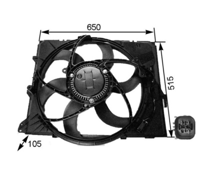 BMW E81 E82 E84 E87 E88 E89 E90 E91 E92 E93 Benzinli Araçlar İçin Fan Komple CFF264000S