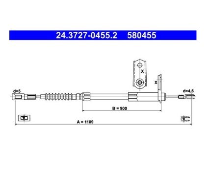 Mercedes Benz W140 Arka El Fren Teli Sağ 24372704552