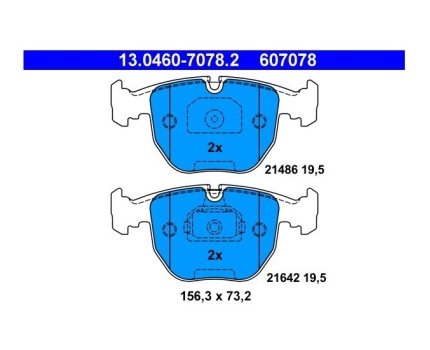 BMW E38 E53 Ön Fren Balatası 13046070782