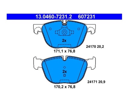 BMW X5 E70 F15 X6 E71 F16 Ön Fren Balatası 13046072312