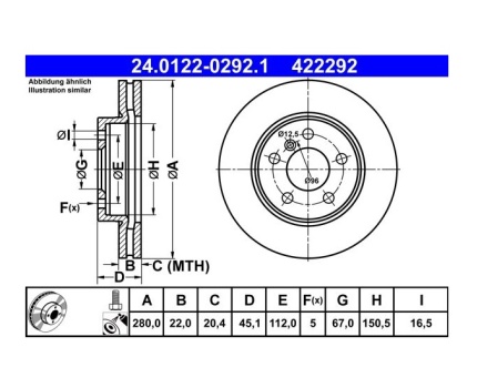 BMW MINI F45 F46 F55 F56 F57 Ön Fren Diski Takım 24012202921