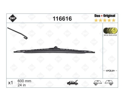 BMW E32 E34 Silecek Sol Rüzgarlıklı 116616