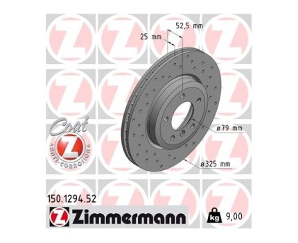 BMW E46 E85 E86 330 Ön Fren Diski Spor Tip (Delikli) Takım 150129452