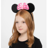 Pembe Fiyonklu Minnie Mouse Tacı Mini Kulak