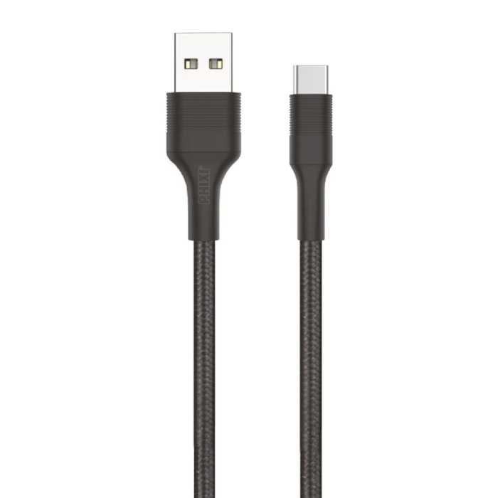 Force Cb431t Hasır Örgü Ve Ekstra Güçlendirilmiş Silikon Başlıklı Type-c Usb Hızlı Şarj Ve Data Kablo