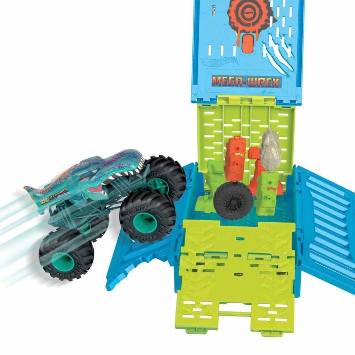 HNC29 Hot Wheels Monster Trucks 1:24 Mega Wrexin Çarpışma Kafesi