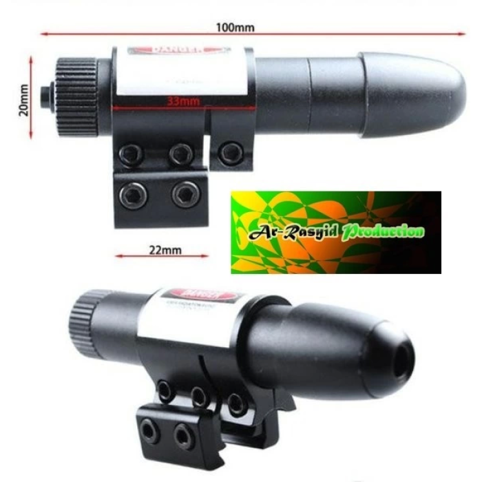 Avcılar İçin  Ayarlanabilir Taktik Kırmızı Lazer Sight