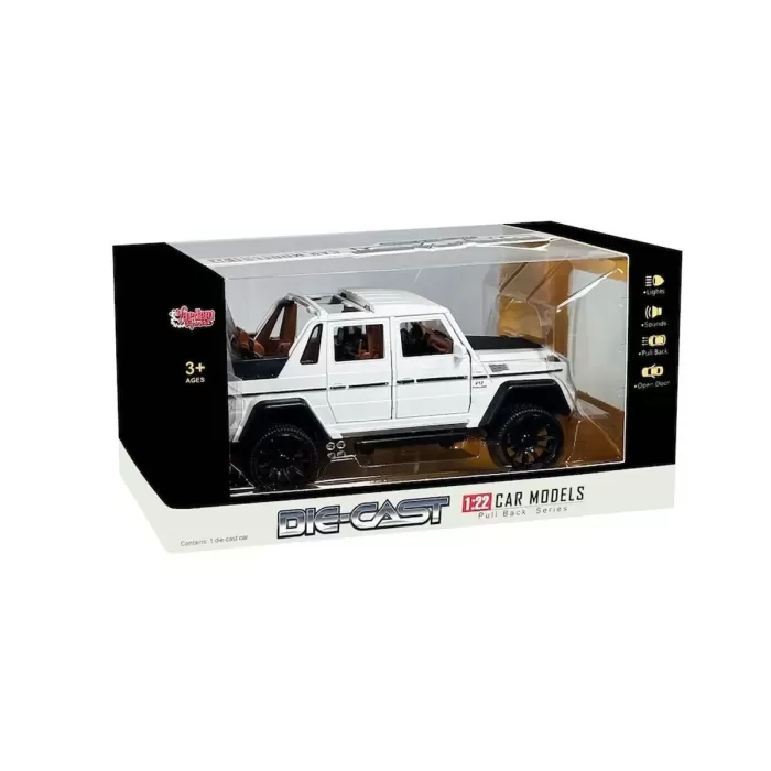 HCL-902 Çek Bırak 1:22 Sesli ve Işıklı Metal Jeep -Vardem