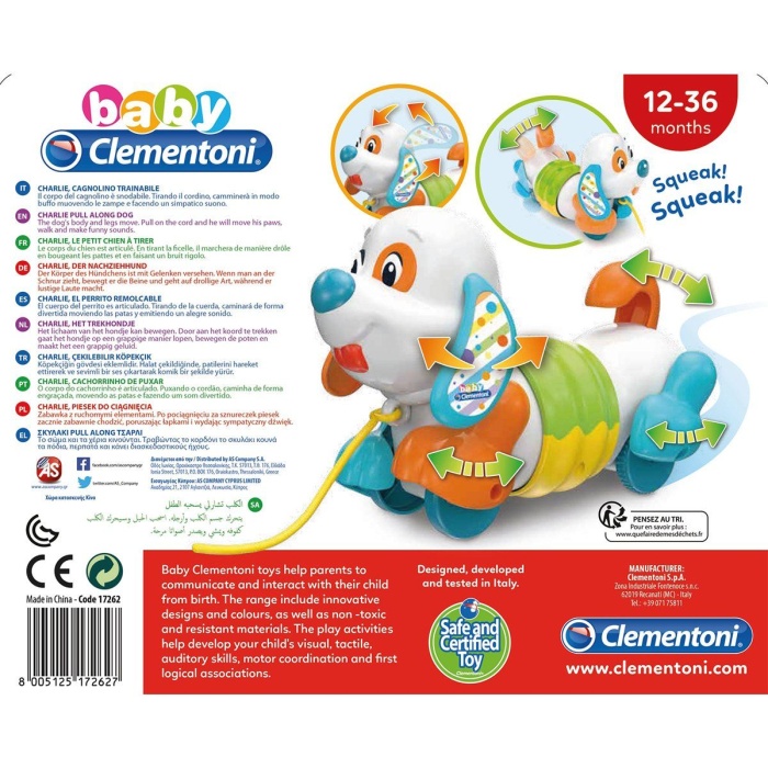 17262 Baby Clementoni Çek Çek Köpek / +9 ay