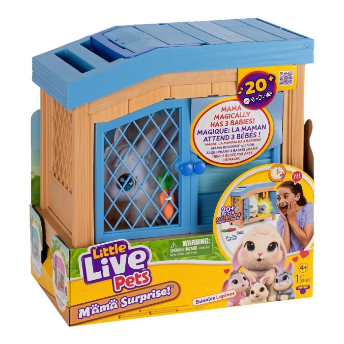 LP303000 Little Live Pets Anne Tavşan ve Yavruları Oyun Seti - 26593