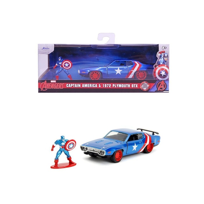 253223024 Jada Marvel Captain Amerika 1:32 1971 PLYMOUTH GTX