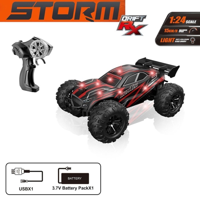 SYR-666-837A Kumandalı  2.4Ghz Şarjlı 1:24 Storm Off Road Işıklı Araba