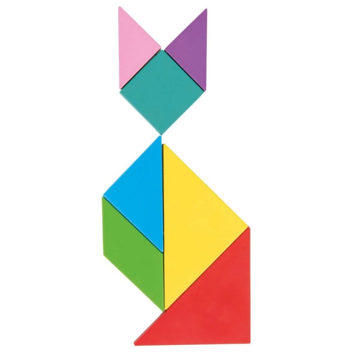 03 569 Ahşap Manyetik Tangram -Pilsan Oyuncak