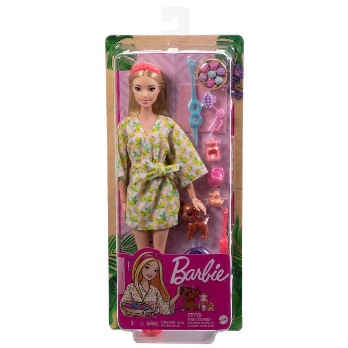 HKT90 Barbie Wellness - Spa Günü Sarışın Bebek